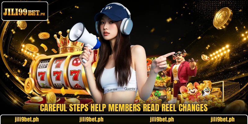 Careful steps help members read reel changes