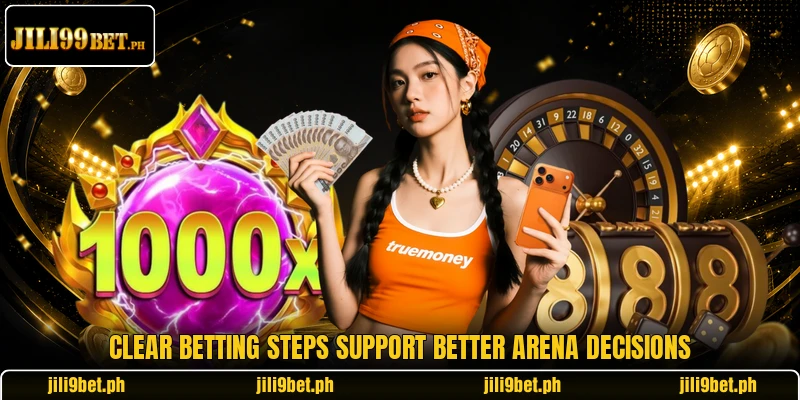 Clear betting steps support better arena decisions Clear betting steps support better arena decisions