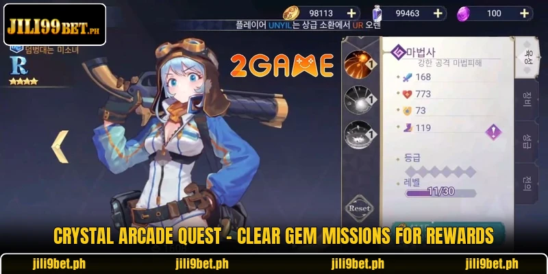 Crystal Arcade Quest - Clear Gem Missions For Rewards