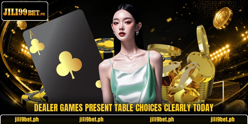 Dealer games present table choices clearly today