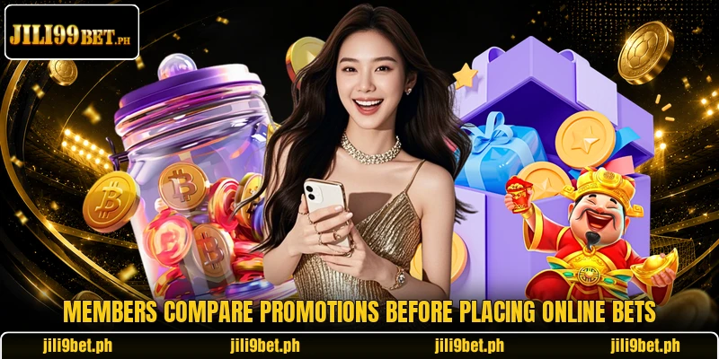Members compare promotions before placing online bets Members compare promotions before placing online bets