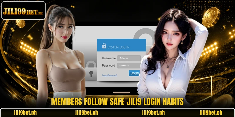Members follow safe Jili9 login habits