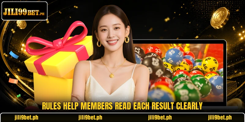 Rules help members read each result clearly
